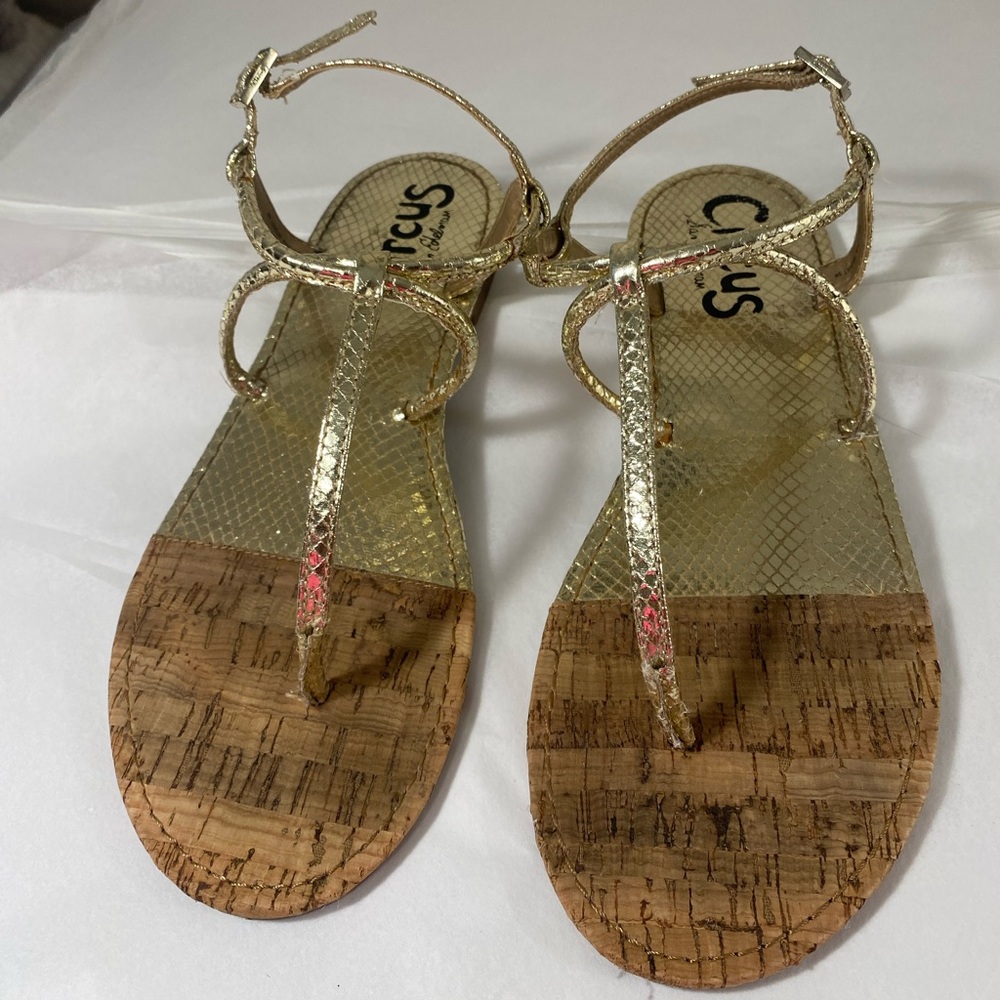 🔴⬇️ Circus by Sam Edelman Metallic Gold Sandals